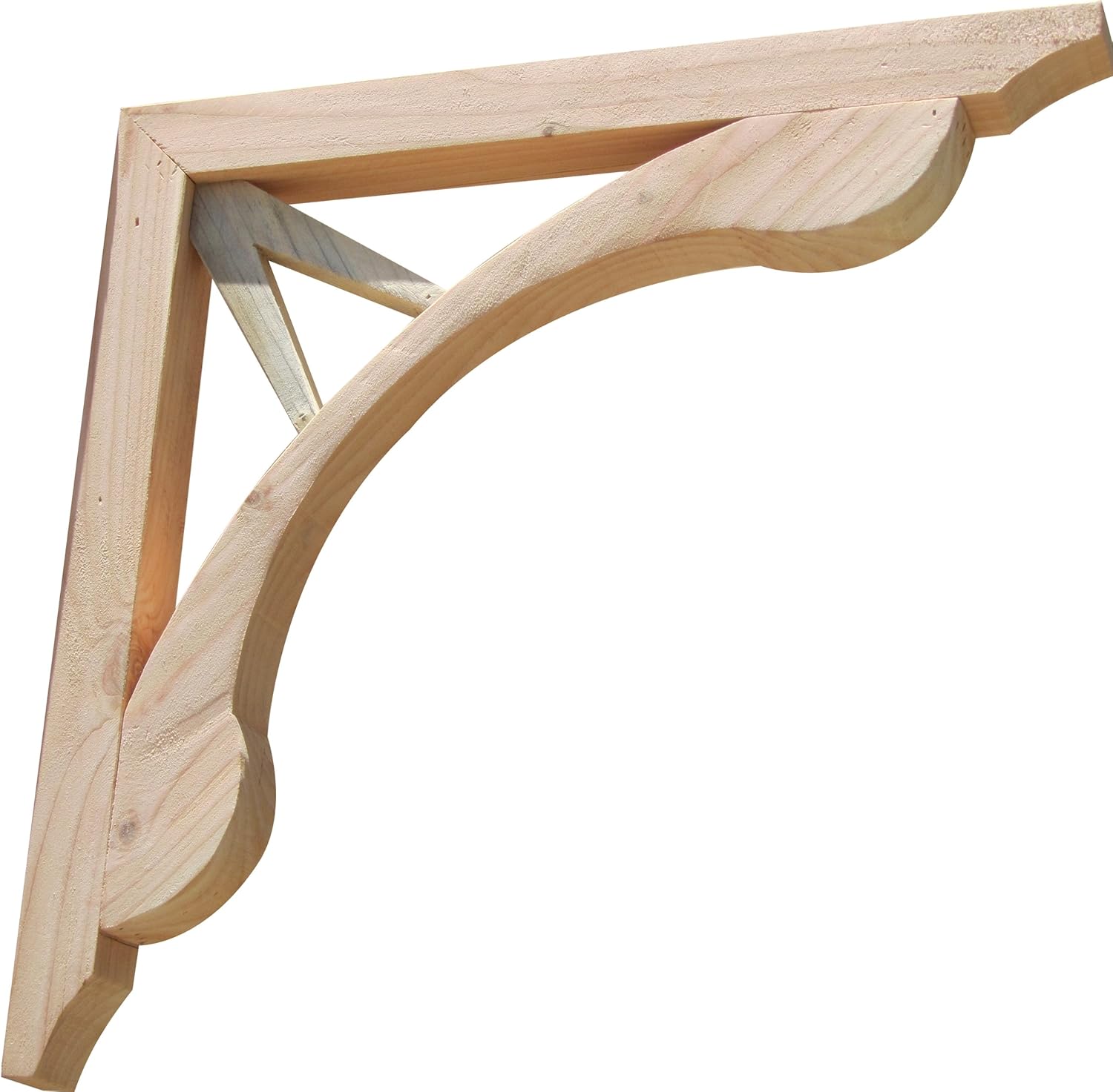 SamsGazebos V Teardrop Designer Wood Corbels, 2-Pack, 16 inches