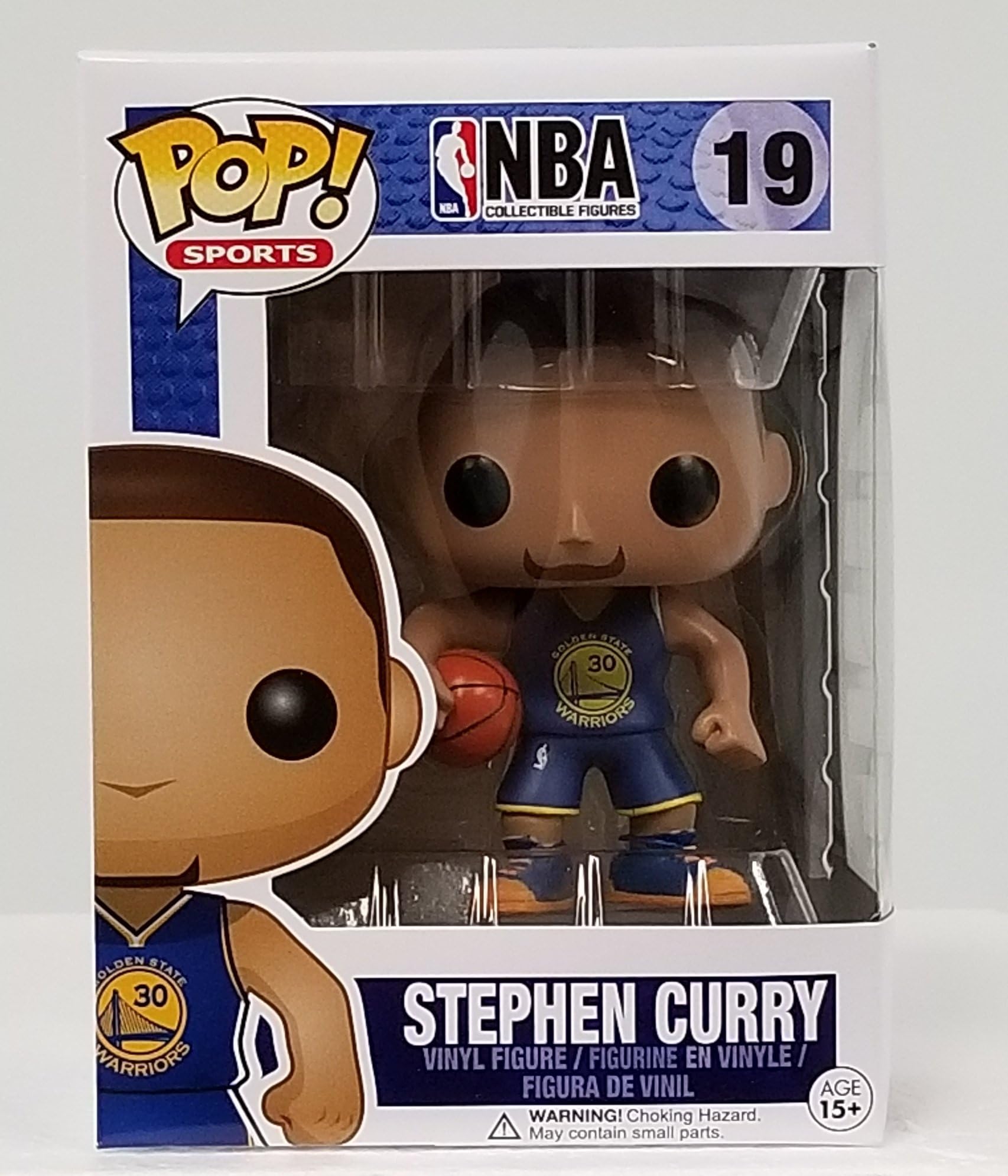 Funko Pop! NBA Stephen Curry #19 (Blue) Jersey w/ Chalice Case