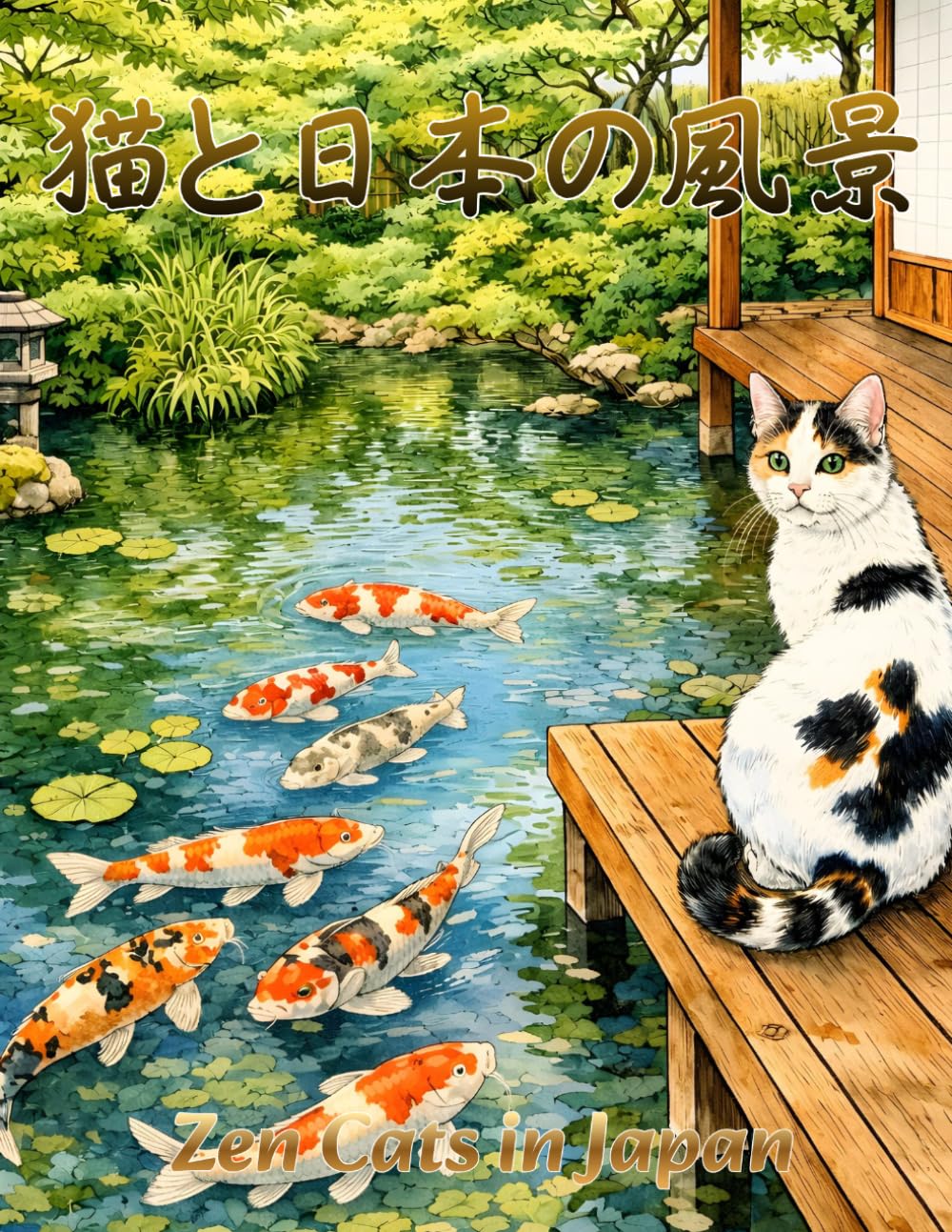 猫と日本の風景　大人の塗り絵: 猫とめぐる美しい日本、心を整える大人の塗り絵
