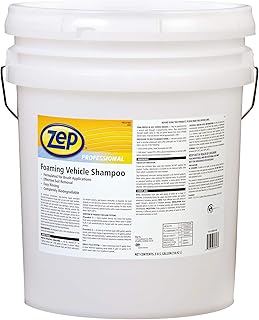 Zep Foaming Vehicle Shampoo 5 Gallon 1041567 (One Bucket) Excellent for Removing Road Film, Dirt and Salt deposits