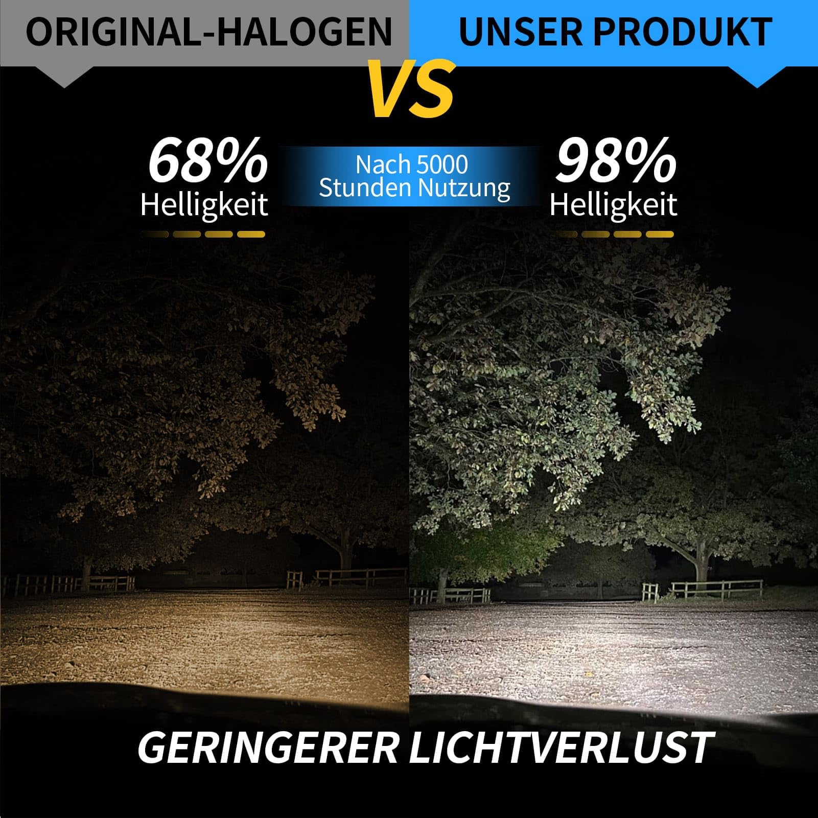 H4 Lampe Auto Halogen 12V 60/55W – Scheinwerfer H4 Birnen Extra Hell 6000K, Abblendlicht & Fernlicht