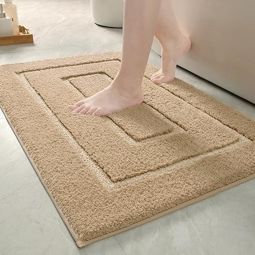 Miniatura 20 de HOMORE Alfombra Pasillo de Baño de 24 x 60 pulgadas, antideslizante, lavable, alfombras de baño largas de microfibra suave y absorbente, tapete de