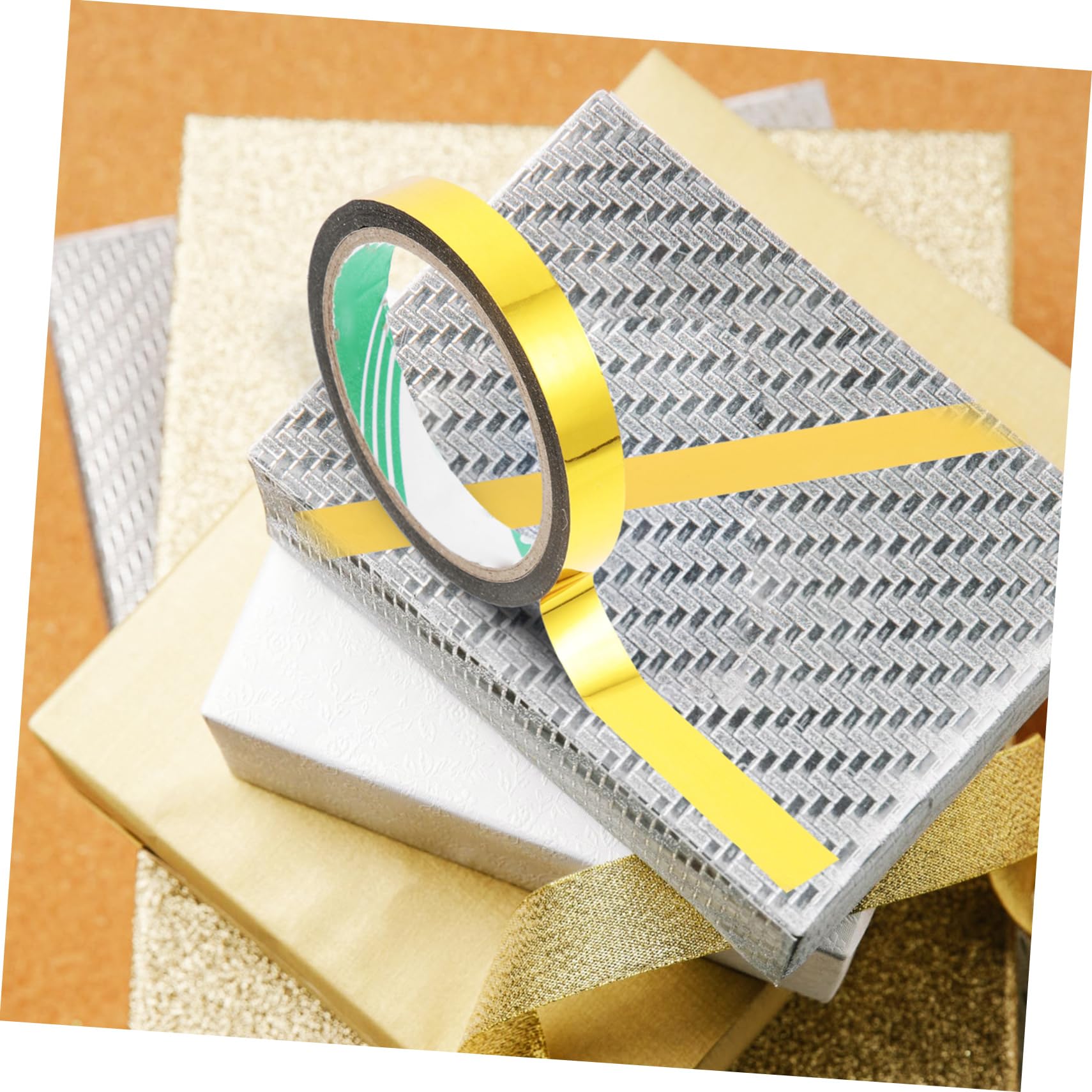 jojofuny 2 Sätze Gold Spiegel Klebeband Diy Metallic Washi Tape Für Kreative Bastelprojekte Dekoratives Klebeband Für Kunst Und Geschenkverpackungen 6 Rollen * 2