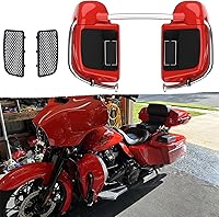 Vista 93 de Moto Onfire River Rock Gray (brillante) carenados inferiores aptos para H-D Touring Street Road King Glide FLTR 2014-2023, kits de calentadores