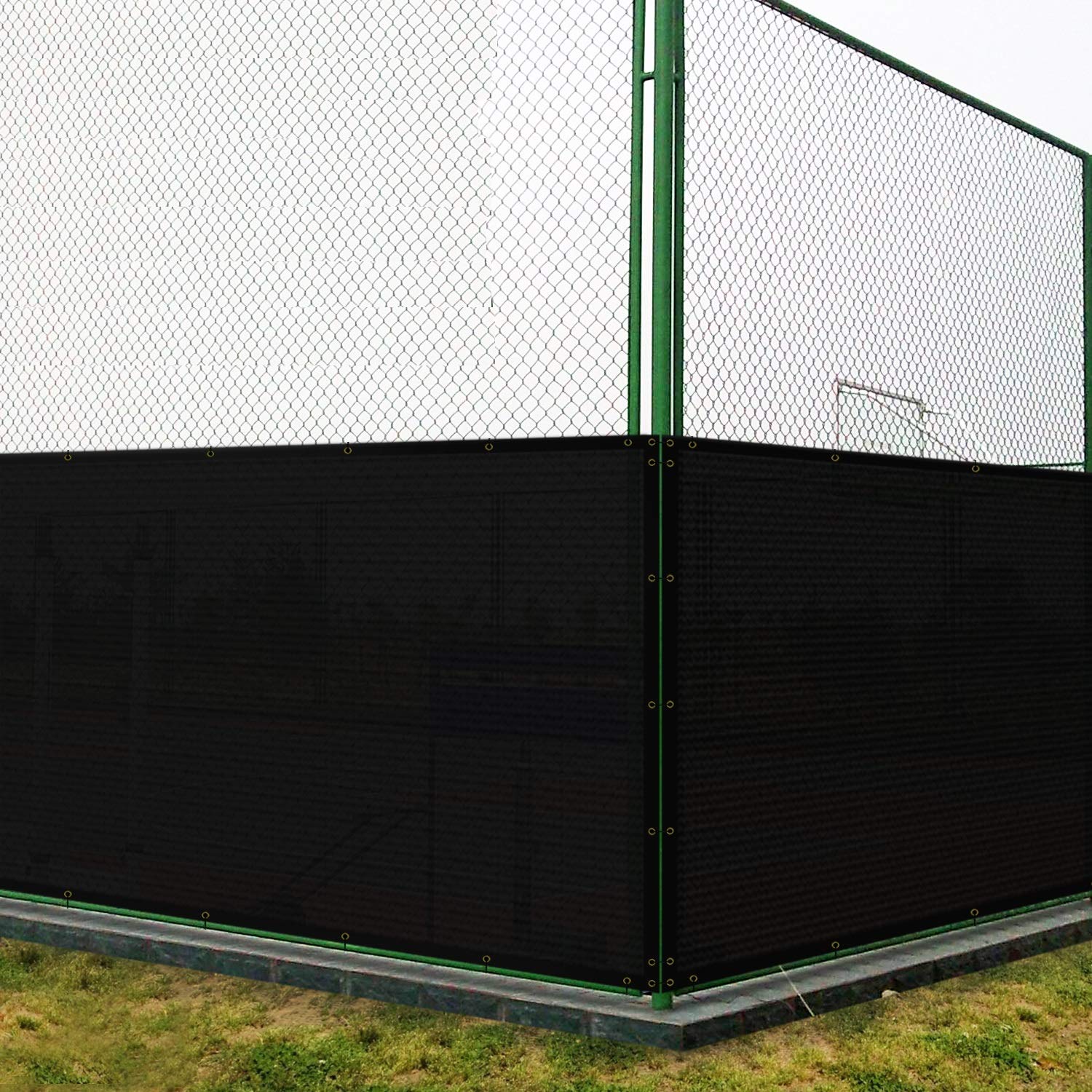 Coarbor 6' x 50' Fence Privacy Screen Heavy Duty Windscreen Fencing Mesh Shade Net Cover for Outdoor Wall Backyard Patio Deck and Porch, Black
