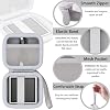 Estuche rígido khanka para consola de mano Anbernic RG Rotate, blanco | carcasa dura de EVA, bolsillo de malla para accesorios, almacenamiento listo para viajar, ajuste seguro y personalizado, solo estuche por khanka 7