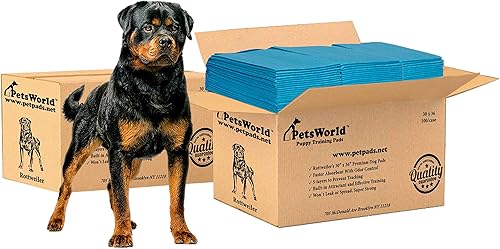 PETSWORLD Almohadillas extragrandes para orinal para perros, eliminadoras de olores de 30 x 36 pulgadas, 200 almohadillas para orina para mascotas,