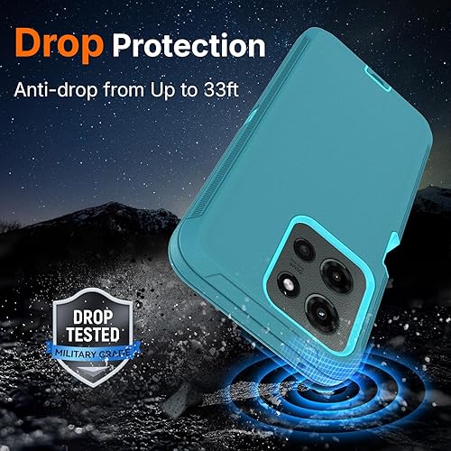 Miniatura 9 de Migeko Funda para Moto G-Play 2023 funda para Motorola Moto G Power 2022, cuerpo completo a prueba de golpes a prueba de caídas funda protectora