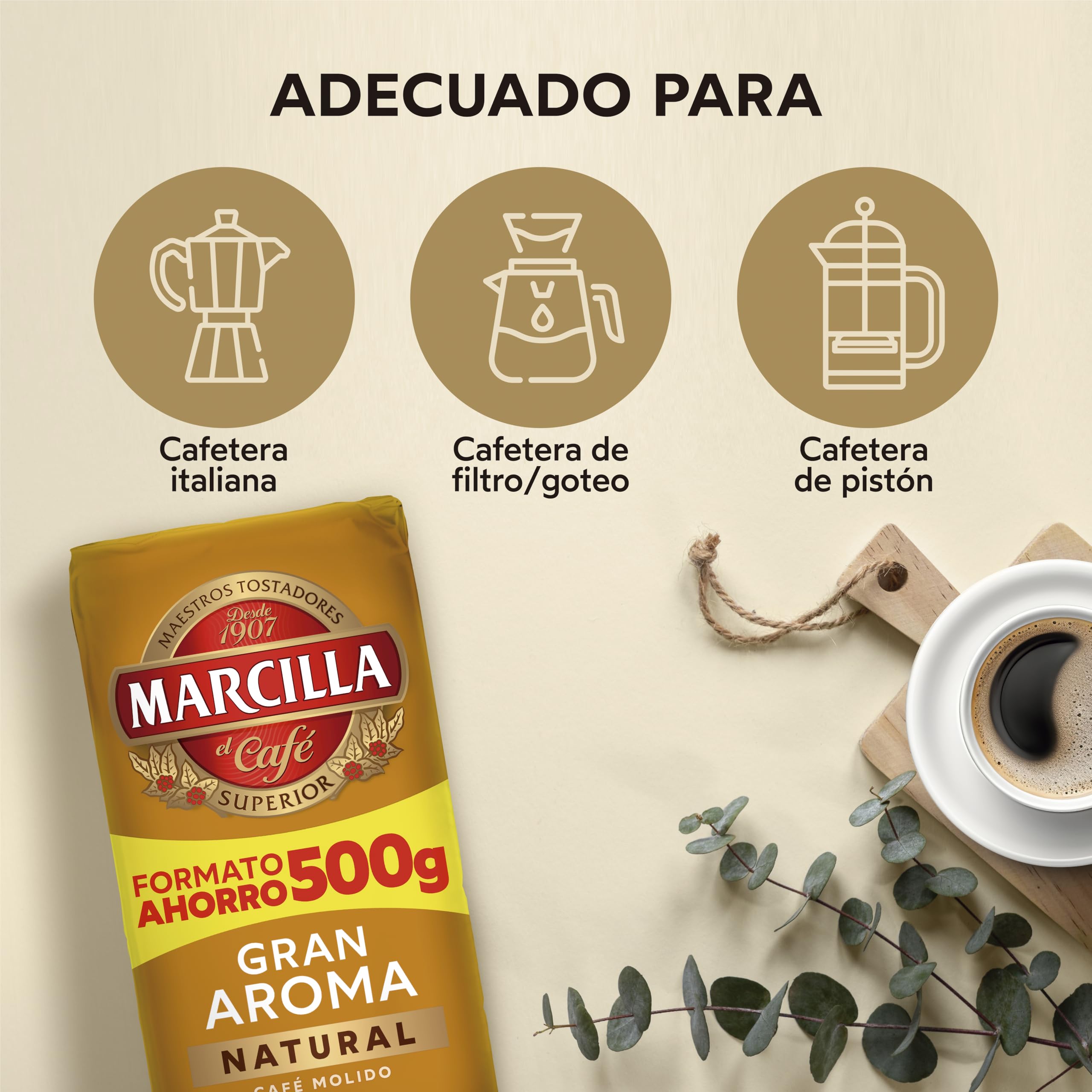 Marcilla Café Molido Gran Aroma | Natural | 500g