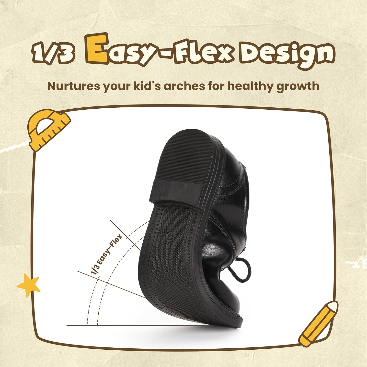 PATPAT Boys Girls Dress Shoes,Oxford Loafers Formal School Shoes for Toddler Little Big Kids - Image 5