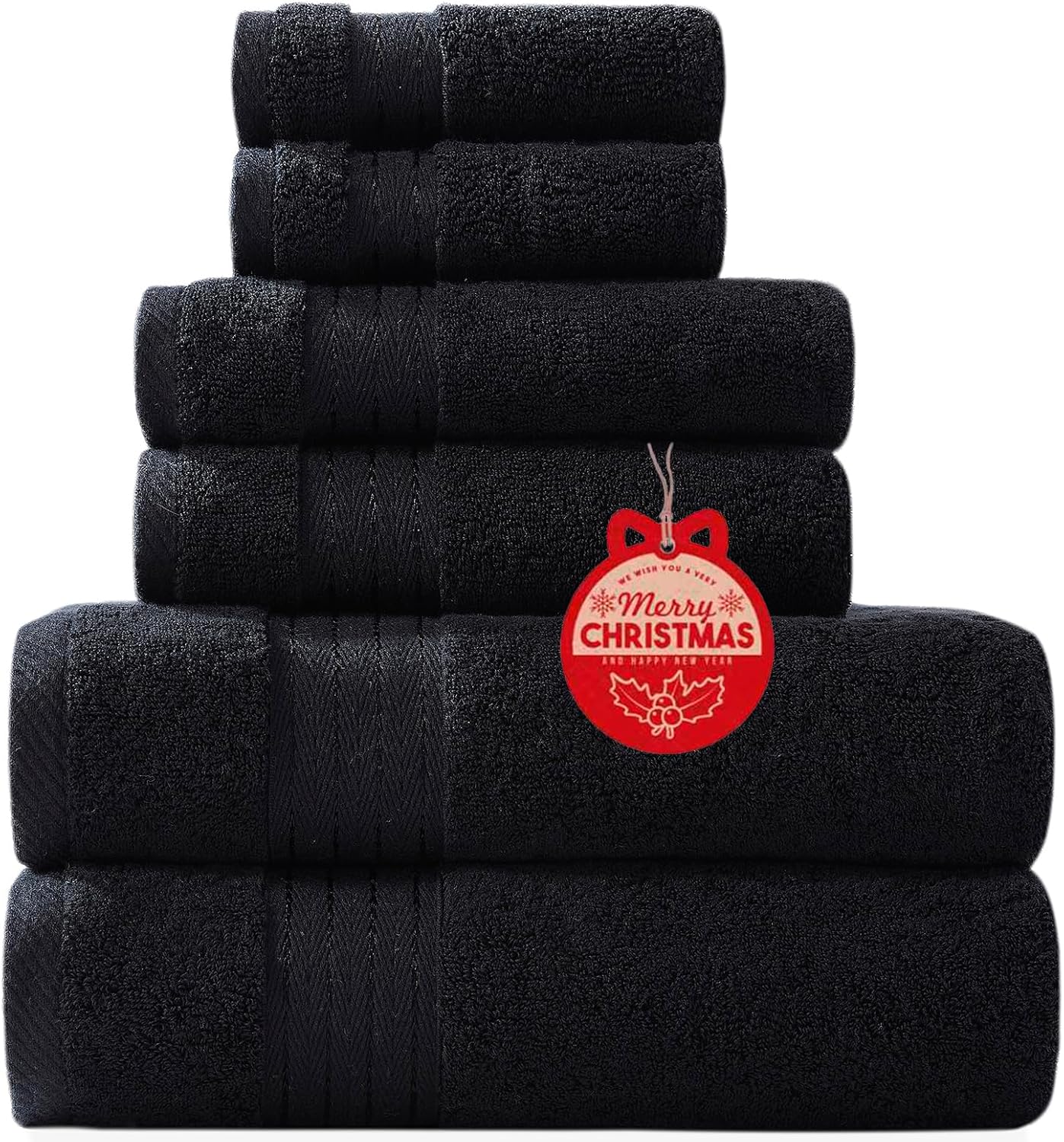 COZYART 6-Piece Bath Towel Set, 650GSM, 100% Cotton