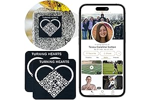 Memorial Plaque: Personalized Grave Marker with Scannable QR Code to Share Memories and Tributes