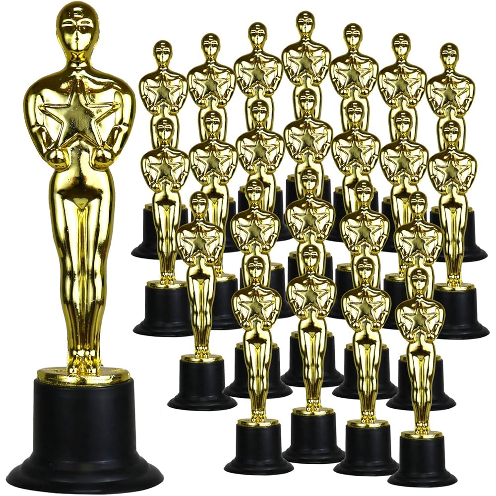 4/mo Finance GiftExpress 6" Gold Award Trophy, Award Statues, Oscar