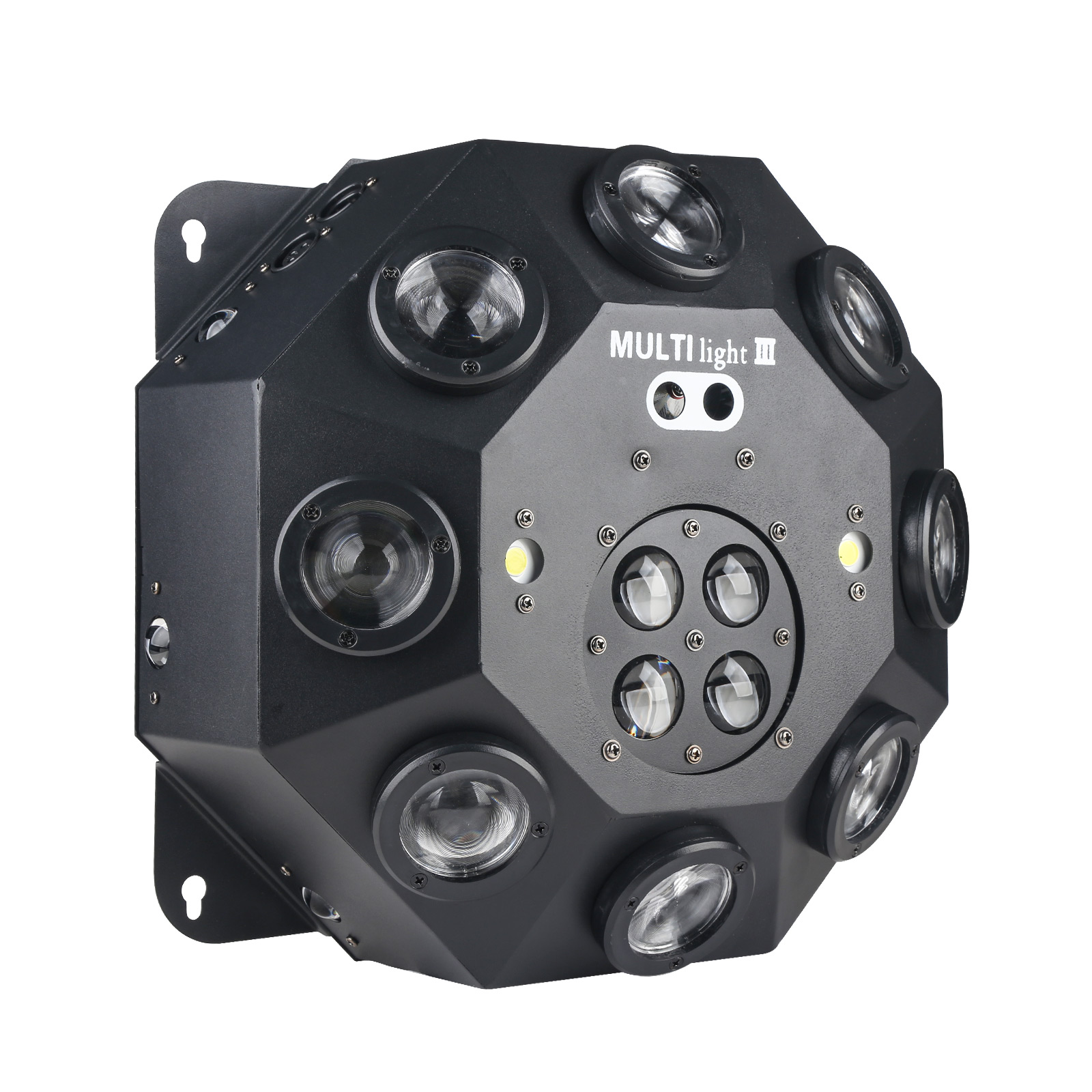 Testa Mobile LED RGBW 70W Per Palco - 4 Perline LED, Apertura Dorata, Rotazione 540°, DMX512, Attivazione Vocale