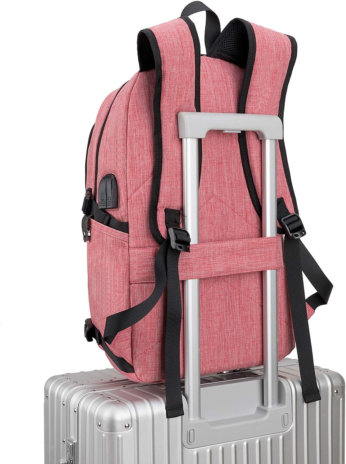 Rеvіеw Tzowla Business Laptop Backpack Water Resistant Anti-Theft College Backpack with USB Charging Port and Lock 15.6 Inch Computer Backpacks for Men, Women Girls, Casual Hiking Travel Daypack(Red)