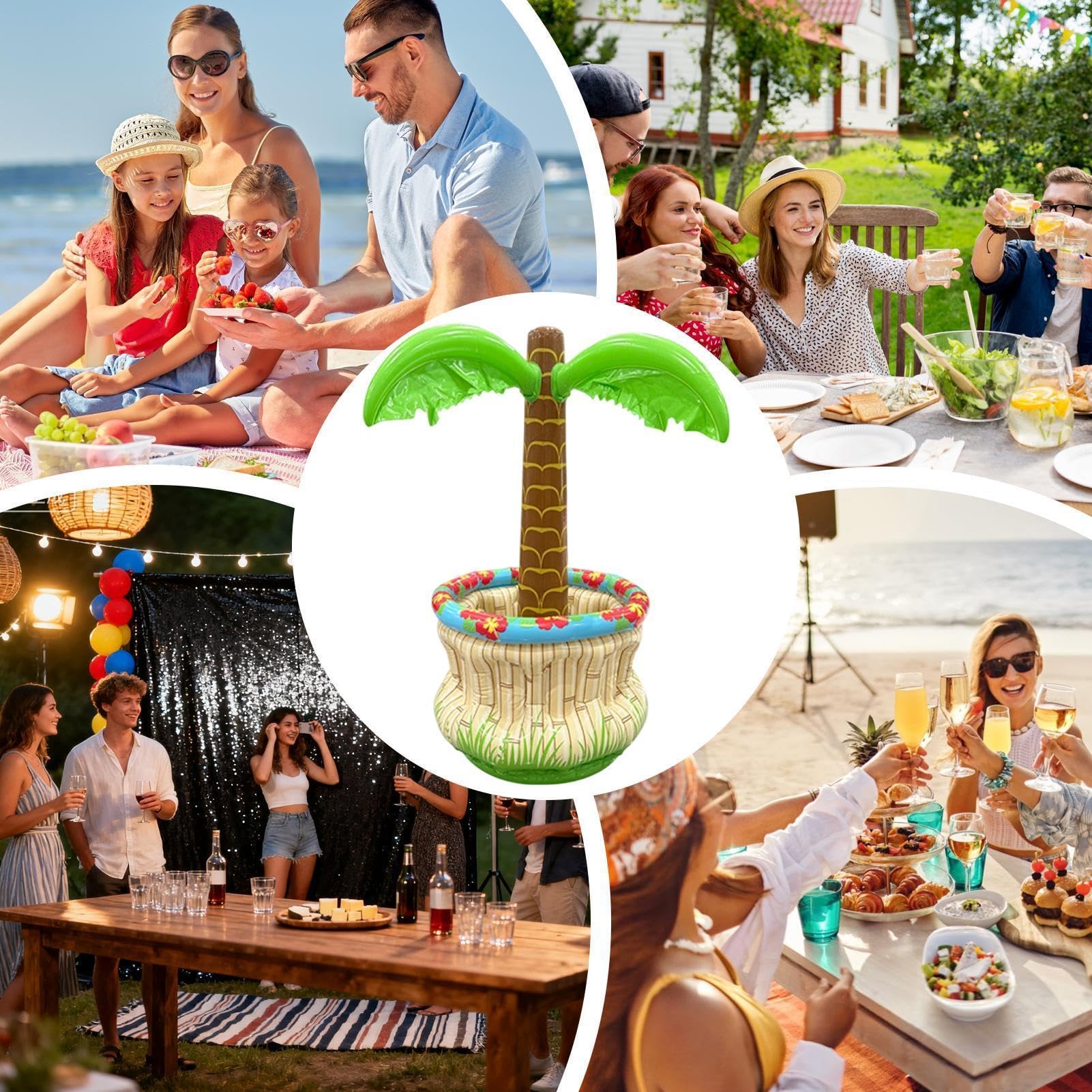 Gonfiabile | Contenitore In PVC Gonfiabile Per Ghiaccio | Raffreddatore Bibite Da Esterno - Adatto Per Uomini Adulti, Spiaggia, Compleanno, Barbecue, Picnic E Attività All'Aperto