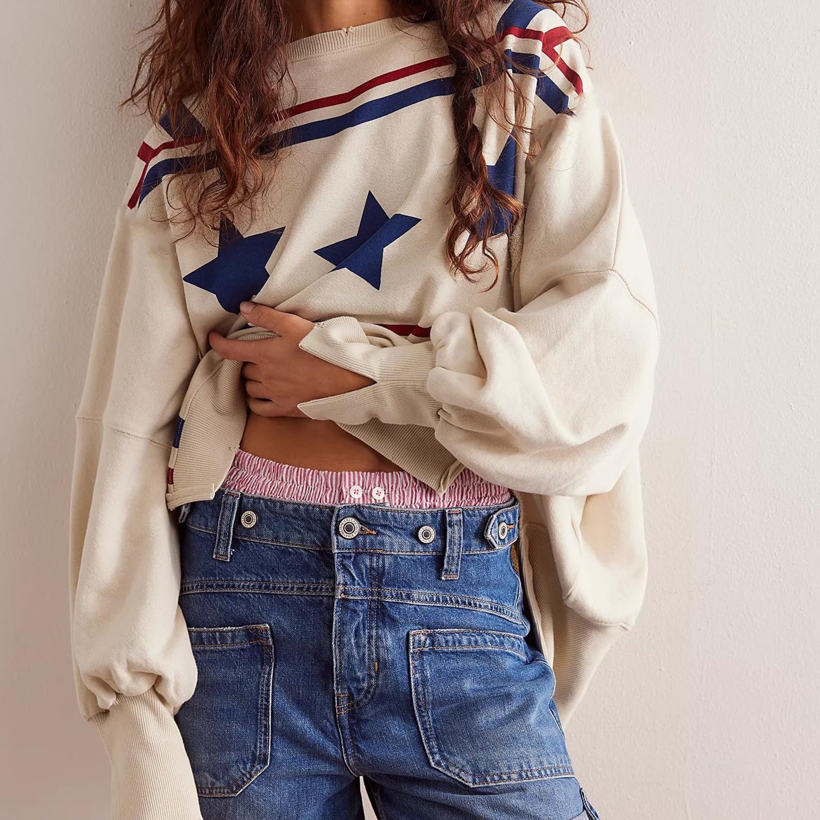 Sudaderas Mujer Corto - 2026 Nueva Sudadera Y2K Estampado De Gran Tamaño