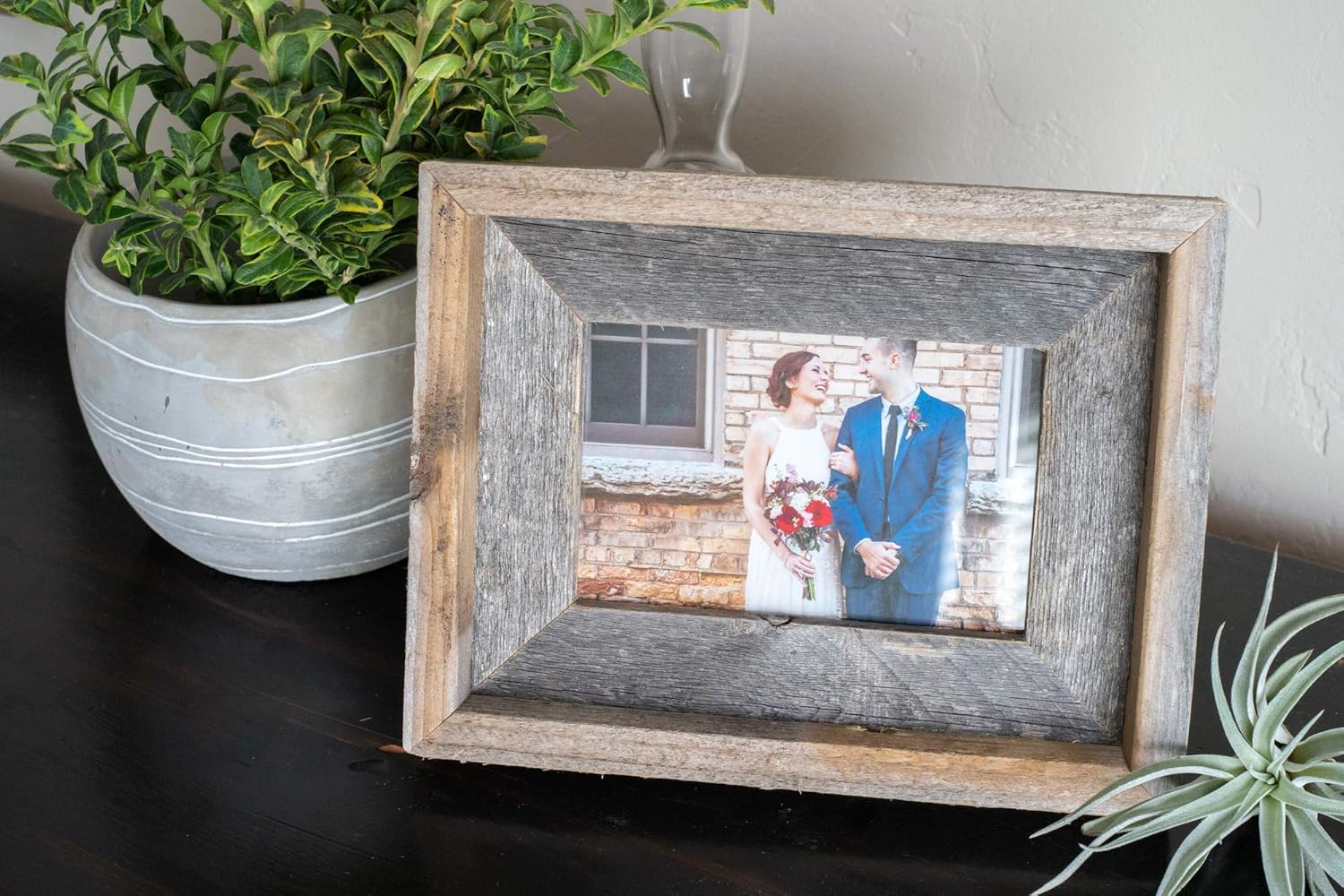 BarnwoodUSA LLC 11x14 Made-to-Size Custom Real Reclaimed Rustic Wood Picture Photo Frames Farmhouse Barn Decor 2-Inch Wide Signature Portrait or Landscape Weathered Gray