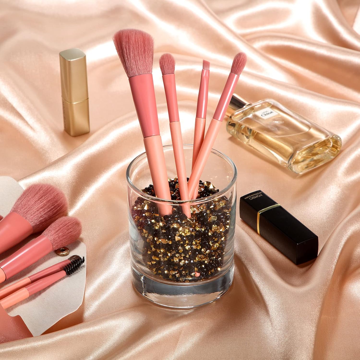 10000 Clear Wedding Table Scatter Confetti Crystals Acrylic Diamonds Rhinestones for Table Centerpiece Decorations Wedding Bridal Shower Decorations Vase Beads (Gold, Black,3 mm, 4 mm, 6 mm) - Image 6