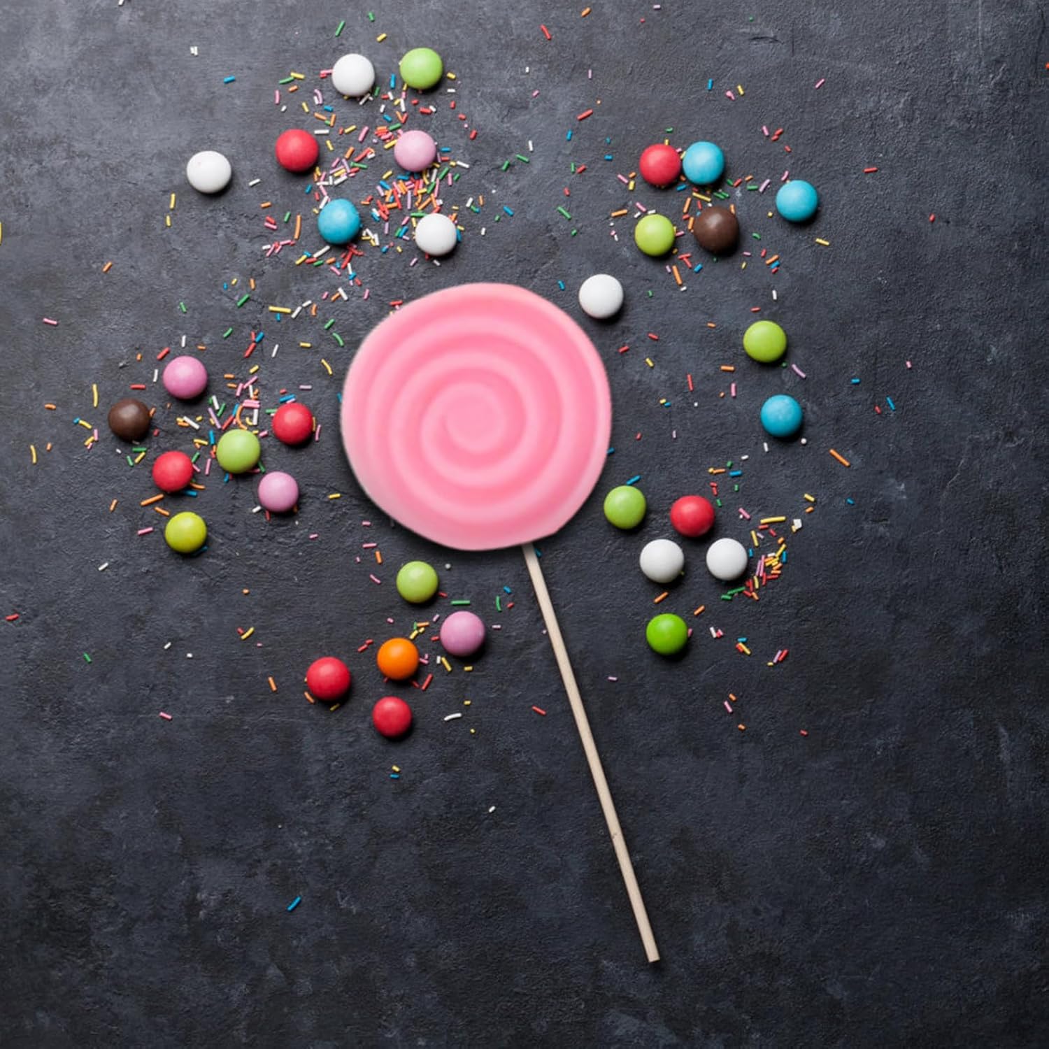 Silicone Lollipop Mold 2pcs Candy Shape Chocolate Baking Tool image 5
