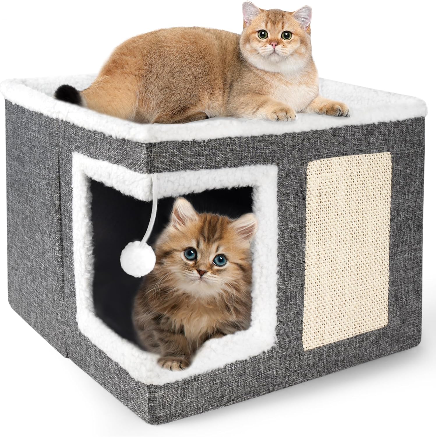 Oridom Cat Beds for Indoor Cats Large Cat Bed Cave for