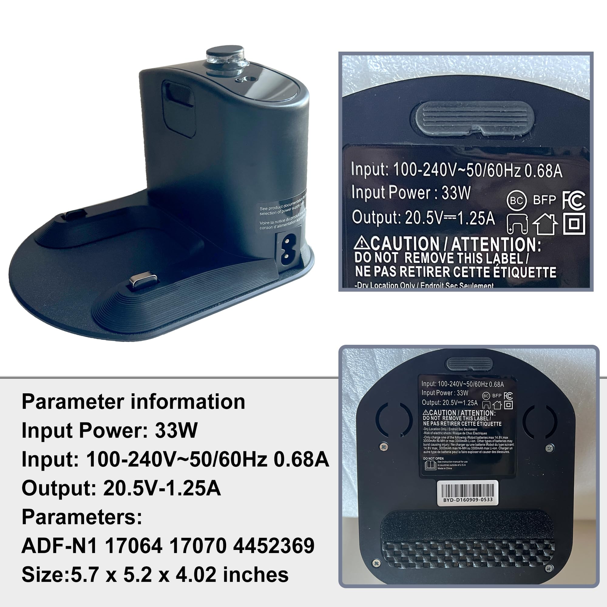 Amazon.co.jp: ルンバ充電器、irobot充電ベース用ルンバ充電器