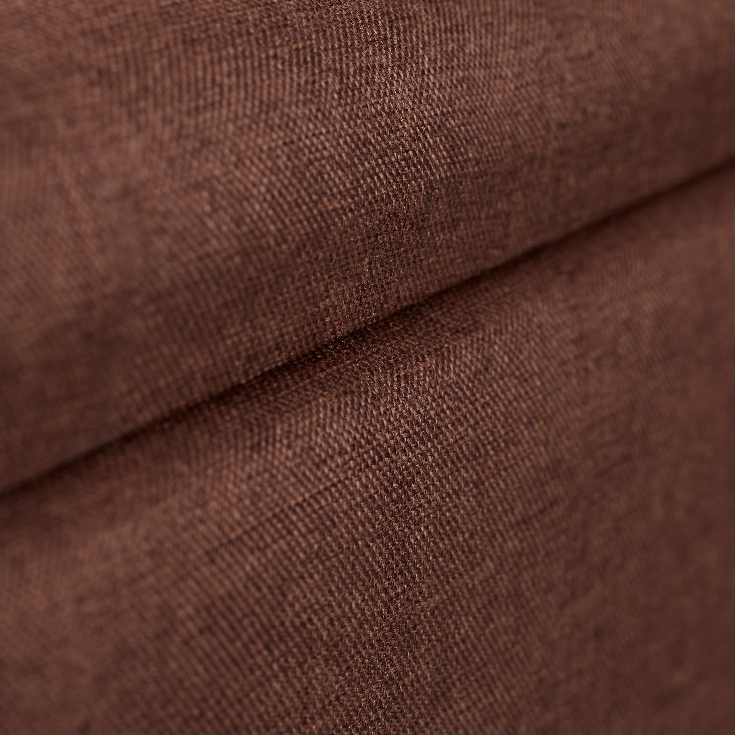 Relaxdays Panca con Contenitore, Imbottita, Gambe in Legno, Cassapanca Foderata, HLP 39,5x79,5x39,5 cm, Marrone