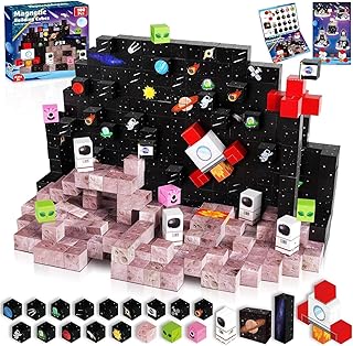 Goody King Magnetic Building Blocks Magnetic Building World Cosmic Adventure Edition Pack of 100 Magnetic Blocks Christmas Gifts for 5 6 7 8 9 Space Toy from 5 Years Boy