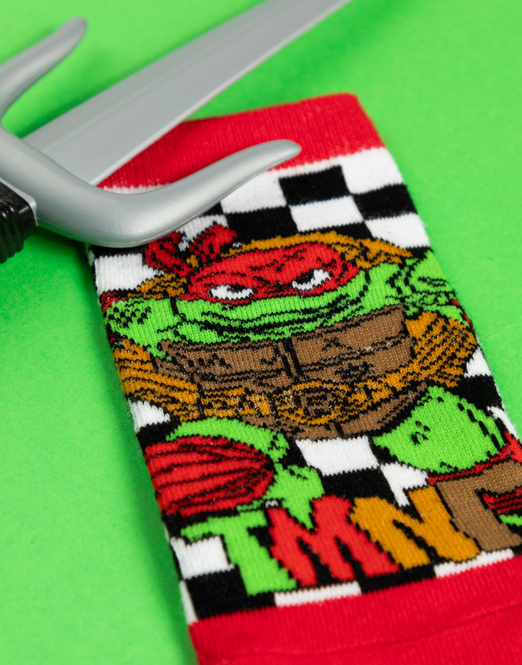 TEENAGE MUTANT NINJA Turtles Paquete de 5 calcetines para niños | Calzado con gráfico TMNT multicolor para niños | Paquete de calcetines cómodos Mutant Mayhem | Regalo de mercancía de serie