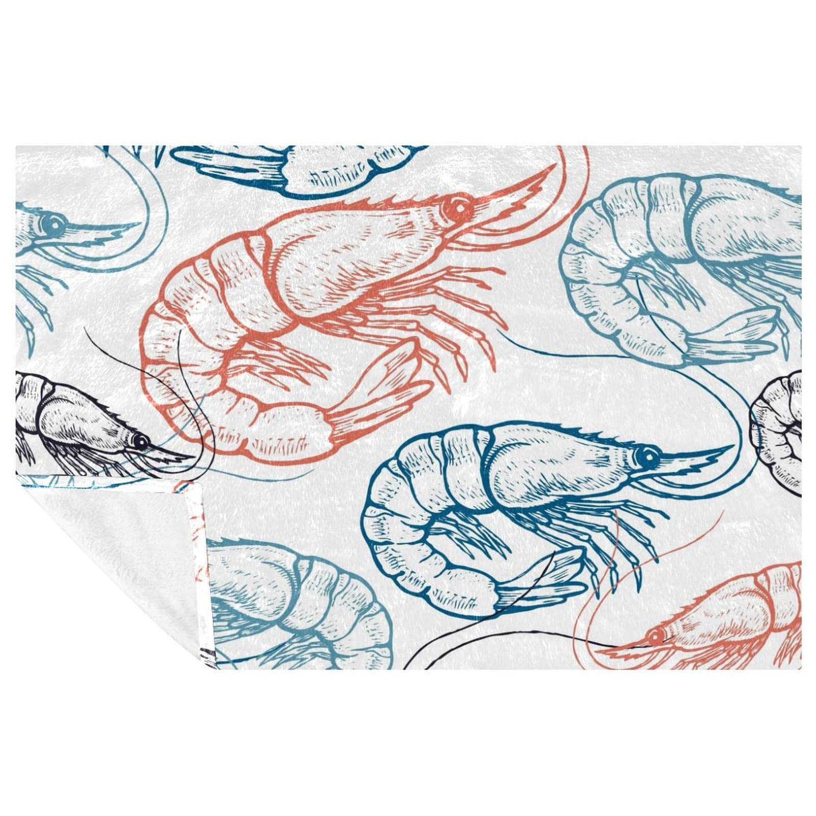 Couverture douce de fruits de mer pour vos pique-niques et camping