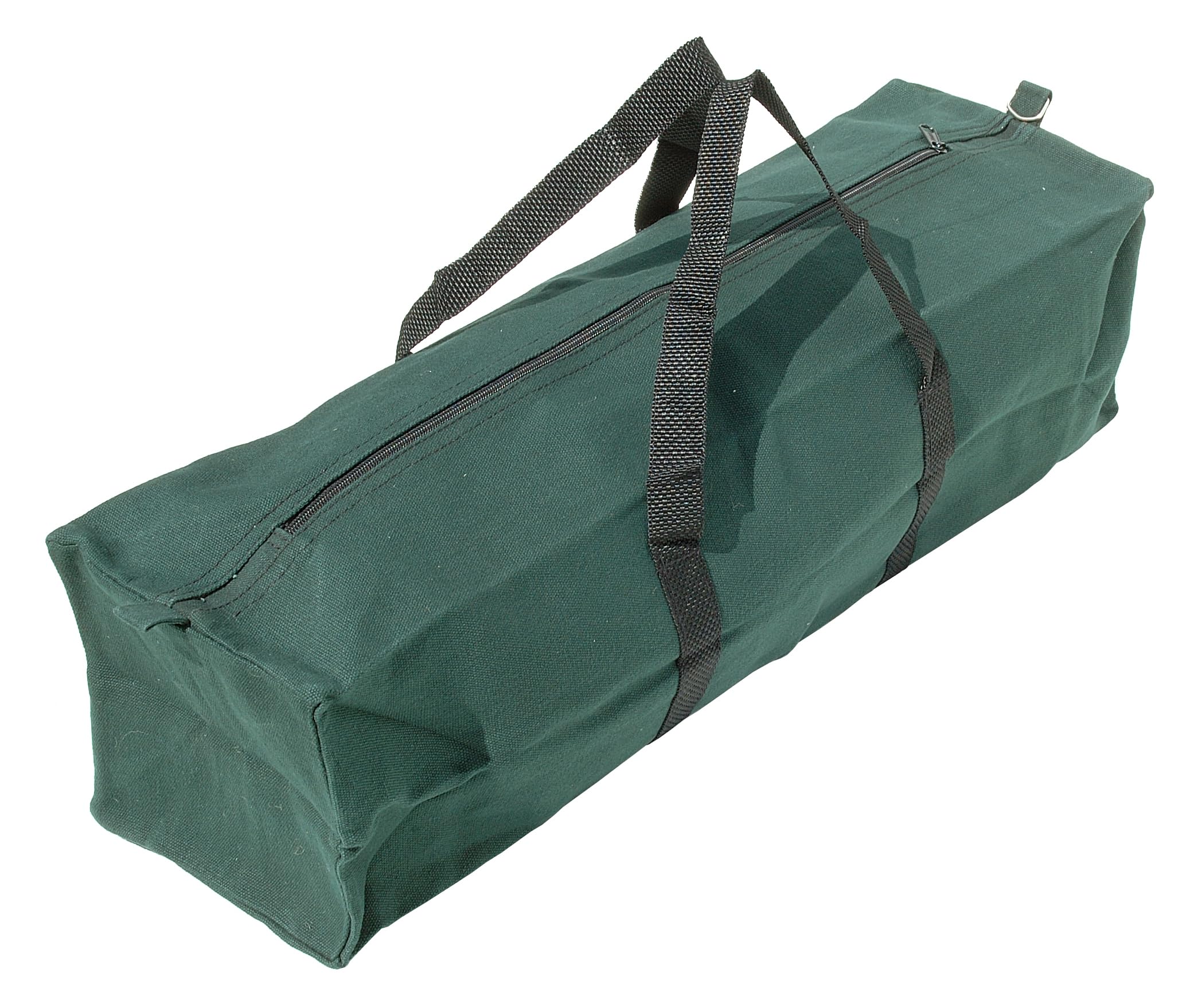 2x 24"" Heavy Duty Canvas Tool Bags with Zip Closure – Durable & Water Resistant