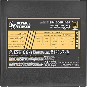 Amazon | SUPERFLOWER ATX3.1準拠PC電源 LEADEX III GOLD 1000W ATX3.1