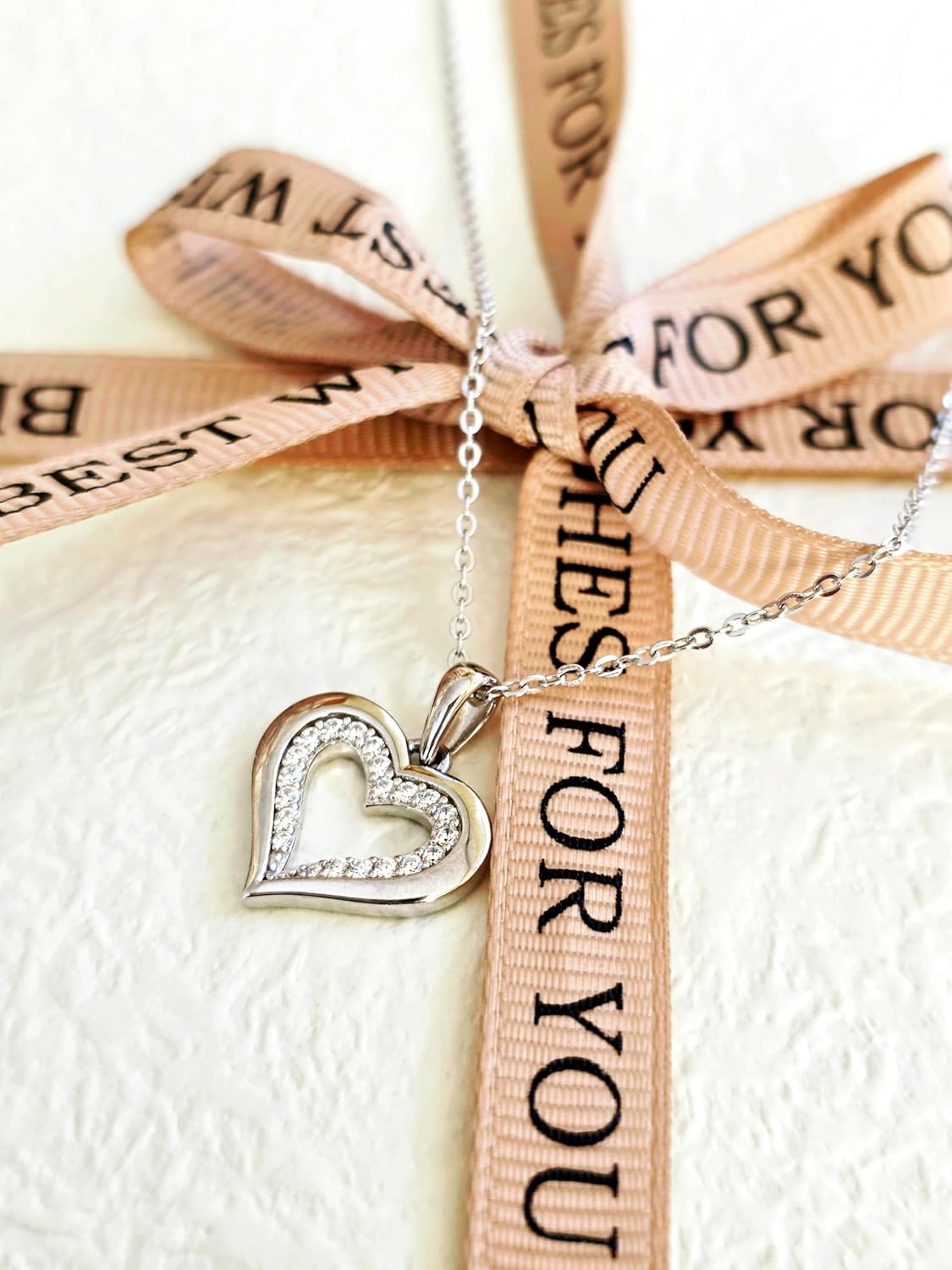 925 Sterling Silver Heart Pendant Necklace for Women – Dainty Love Pendant, Elegant Minimalist Jewelry Gift for Her, Valentine’s Day, Birthday or Anniversary, 20” Chain, Romantic Silver Charm - Image 3