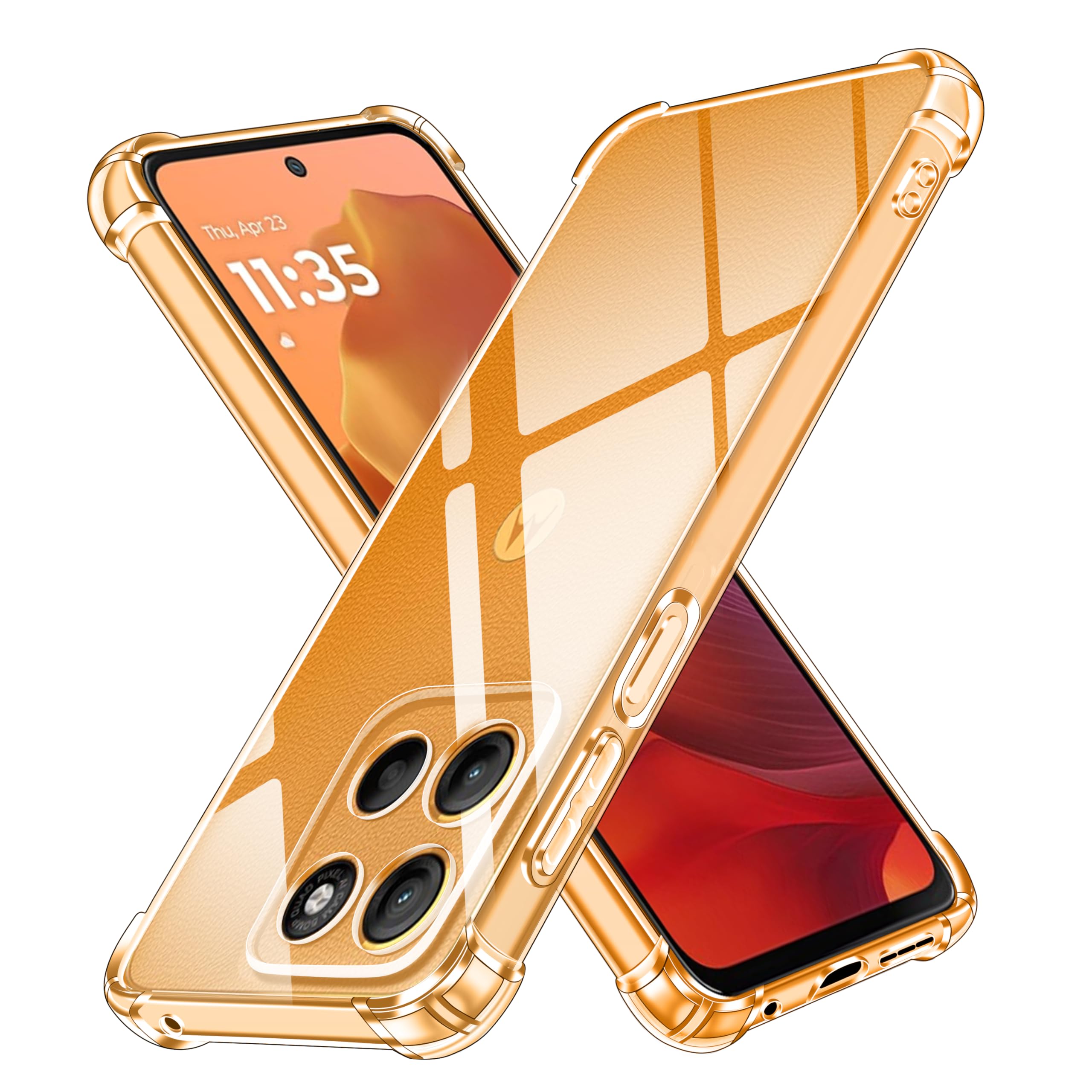 IVoler Custodia Trasparente Antiurto Per Motorola Moto G87/G77/G67 5G – TPU Morbido E Sottile