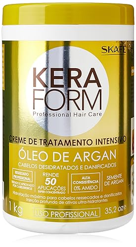 Linha Keraform (Tratamento) - Crema intensivo Oleo de Argán 2.2 lbs - Colección Keraform (Tratamiento) - Aceite de Argán Crema Intensiva Net 32.27