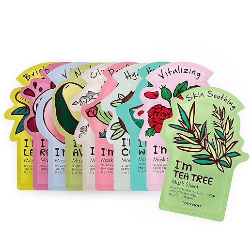 TONYMOLY I'm Real Sheet Mask, Pack of 10