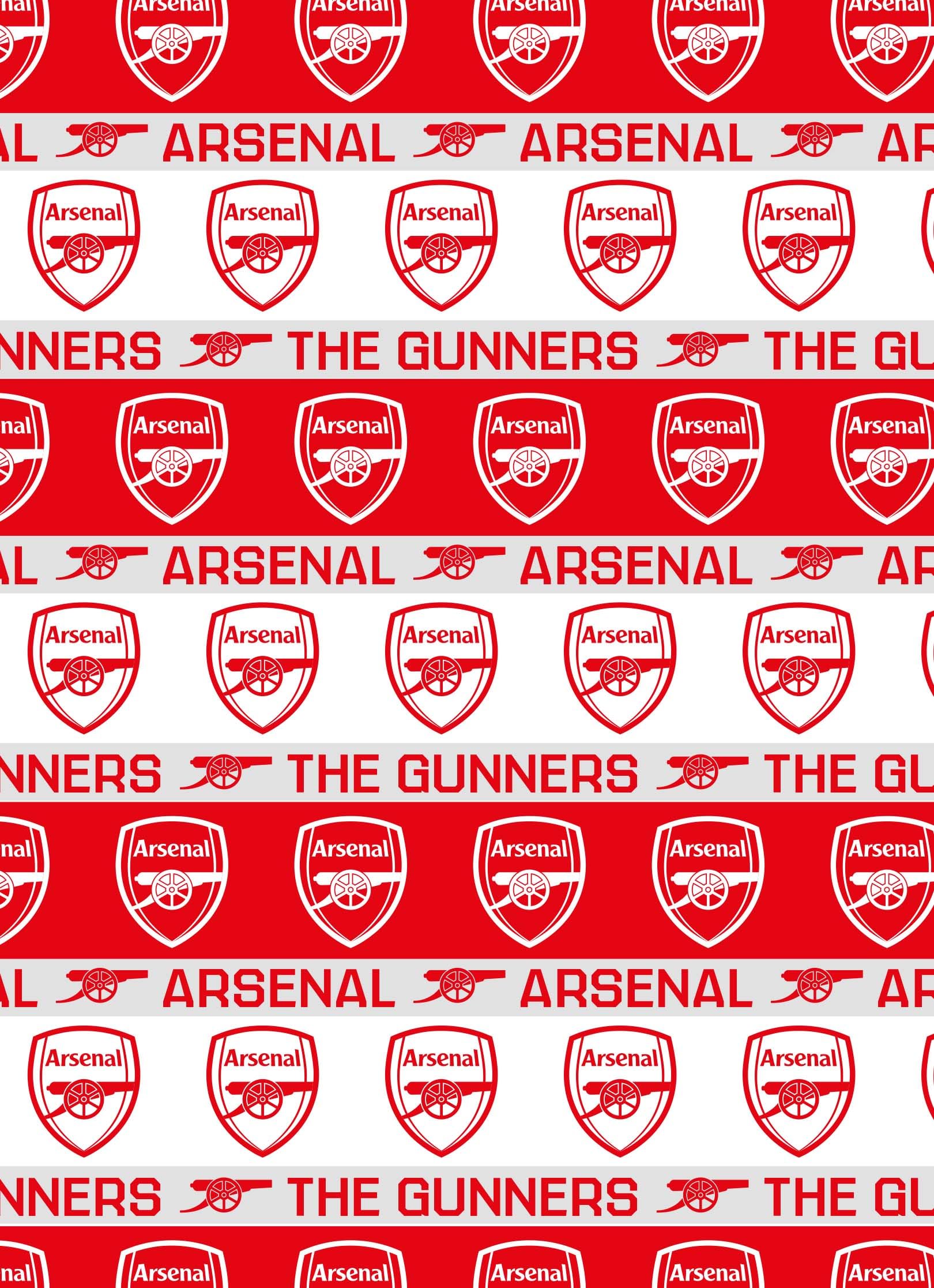 ARSENAL FC WRAPPING PAPER FOOTBALL ROLL WRAP 3M BIRTHDAY GIFT WRAP