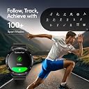 Fastrack Jupitor R2 Smart Watch, 1.38” TFT Display, 240 * 240 Pixel Resolution, SingleSync BT Calling, AI Voice Assistant, 100+ Sports Modes & Smartwatch Faces,Upto 5 Day Battery, IP68 (Teal) gallery image