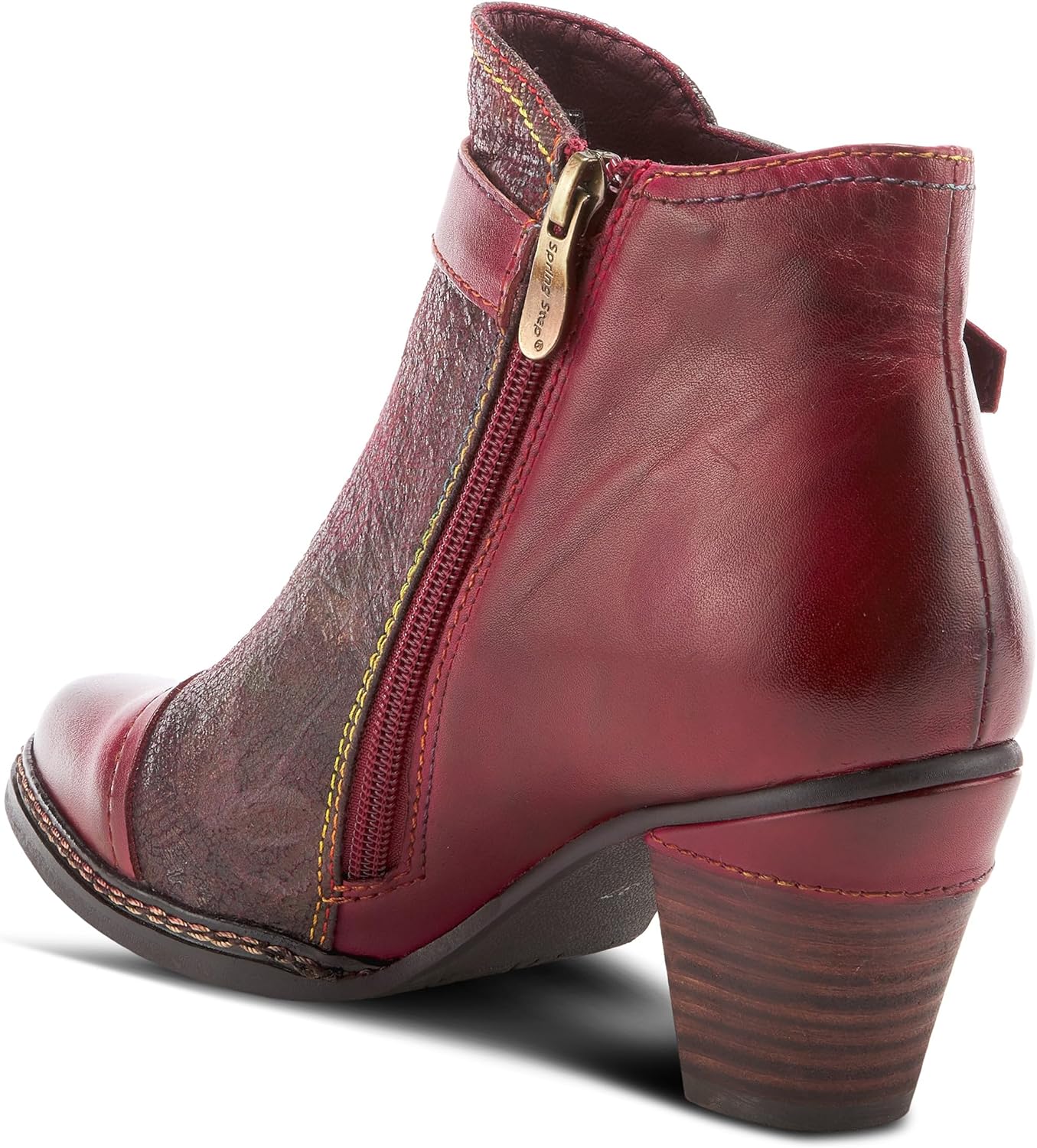 L'Artiste Captivate Hand-Painted Leather Ankle Bootie