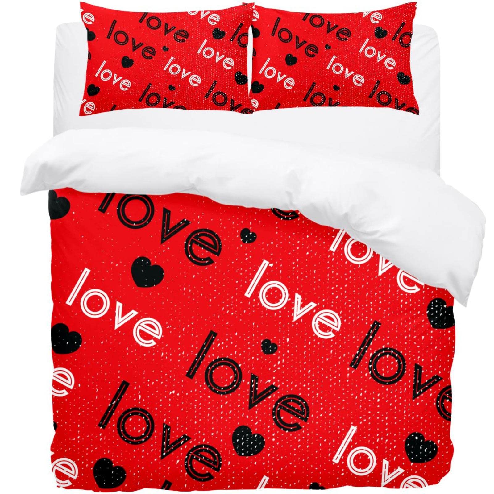 Housse de couette Supersoft rouge : le linge de lit d'une douceur exceptionnelle