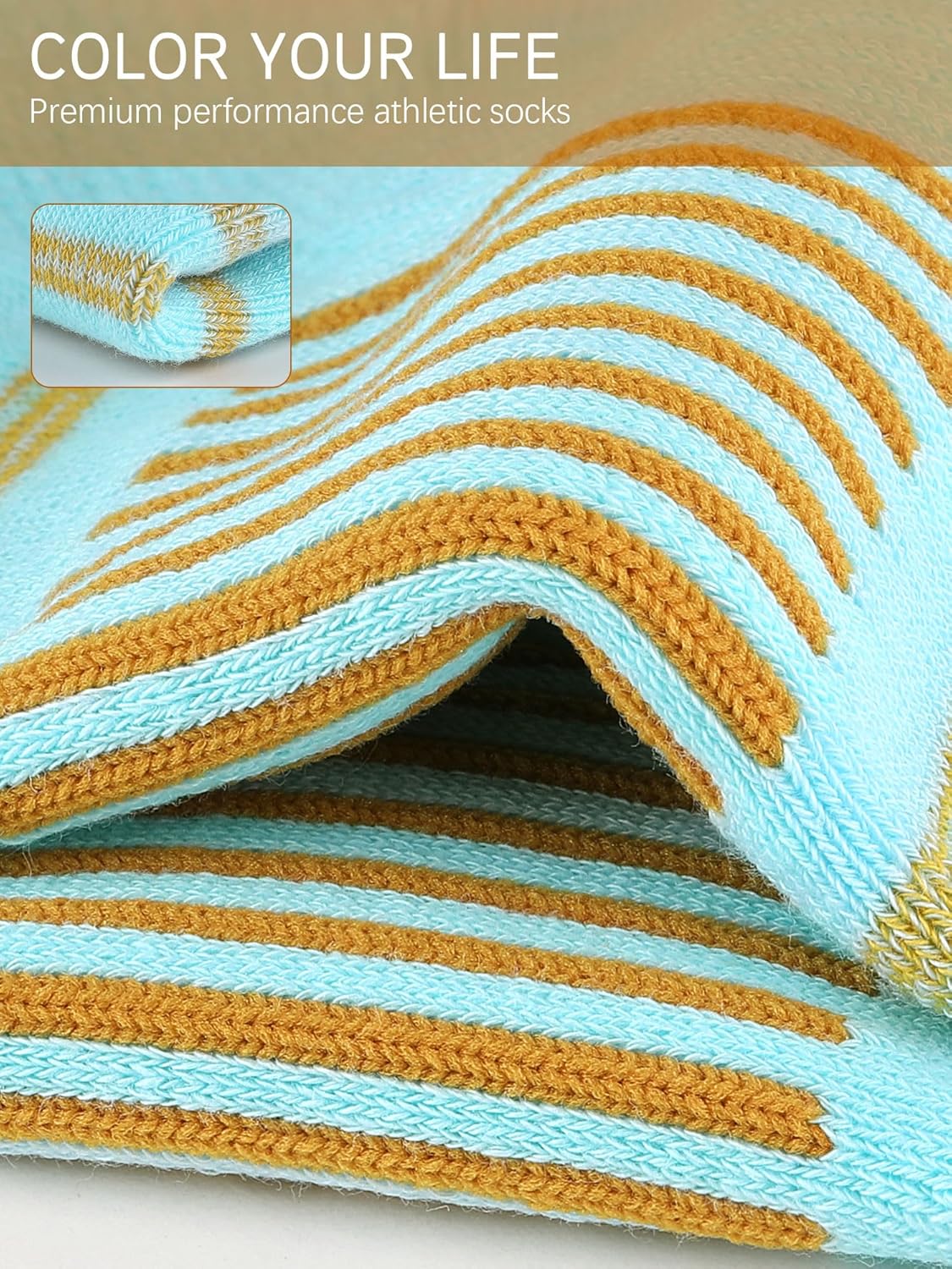 Airacker Athletic Running Ankle Cotton Socks, Low Cut Cushioned functional Anti-Blister Tab Sports Socks for Men Women 6pairs - Image 3