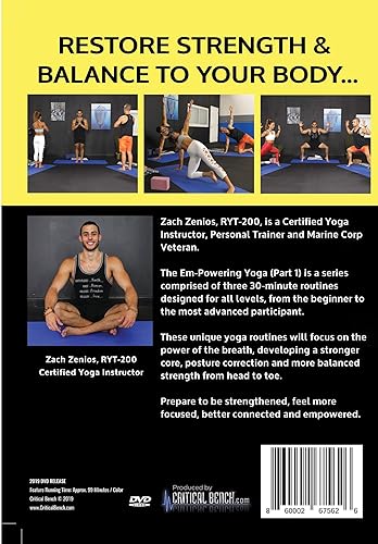 Vista 2 de CRITICAL BENCH.COM Em-Powering Yoga - Follow Along DVD