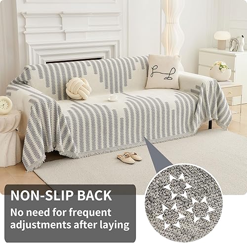 Miniatura 2 de HAOMAIJIA Fundas bohemias para sofá de 3 cojines, aptas para mascotas, suave, gruesa, antideslizante, para perros, fundas lavables para sofá