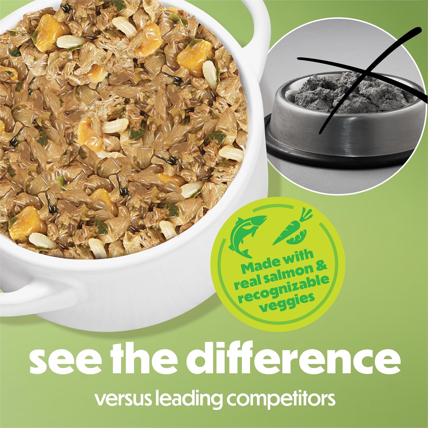 Purina Beneful Freshly Prepared Blends Wet Dog Food With Salmon, Sweet Potatoes, Brown Rice and Spinach - (Pack of 8) 10 oz. Tubs - Image 2