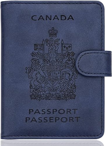 WALNEW RFID Blocking Passport Holder Travel Wallet Cover Case