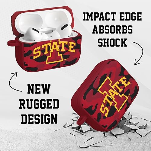 Miniatura 4 de AFFINITY BANDS Iowa State Cyclones Camo HDX - Funda compatible con Apple AirPods Pro
