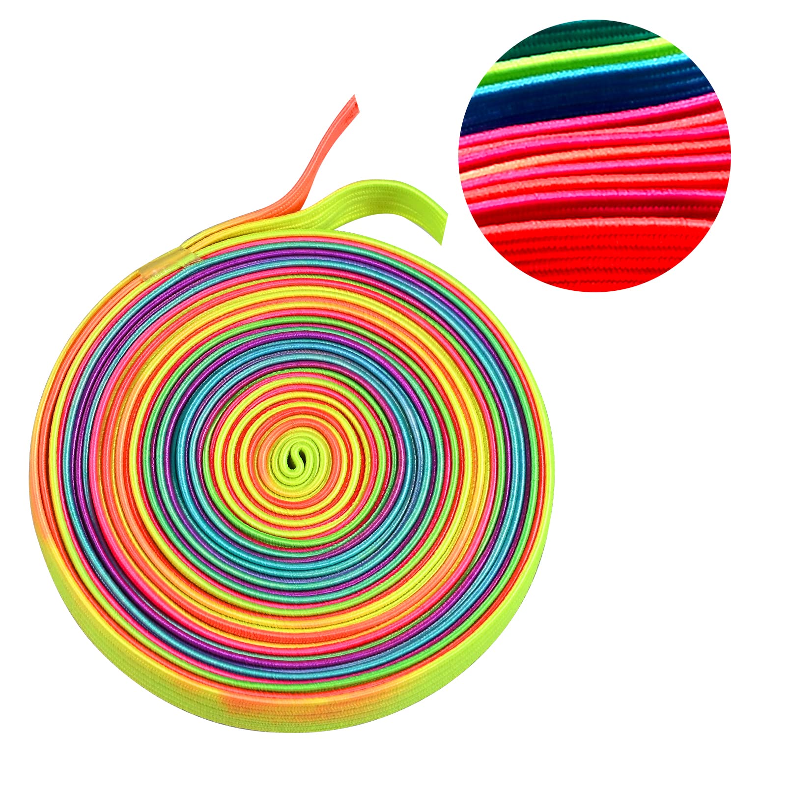 Gummitwist 6m Regenbogen - Kinderspiel Klassiker Mit Anleitung