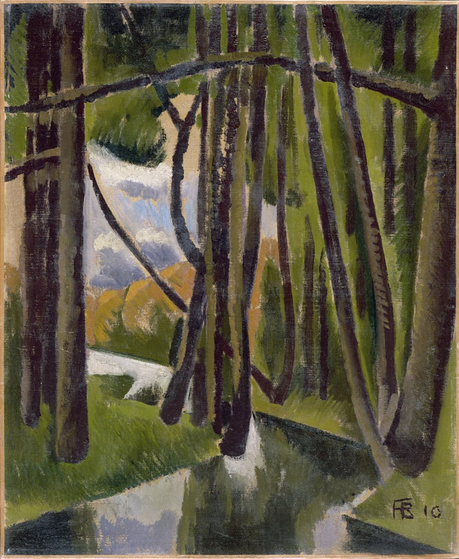 ARTXLXXBN Famous Painting Canvas Artwork Graffiti Print Undergrowth by Roger De La Fresnaye Portrait Canvas Image for Home Decor 60x90cm