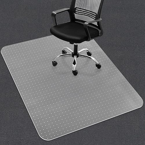Tapete para silla de oficina para suelo de alfombra, tapete resistente para silla de escritorio para suelos alfombrados bajos o sin pila, protector