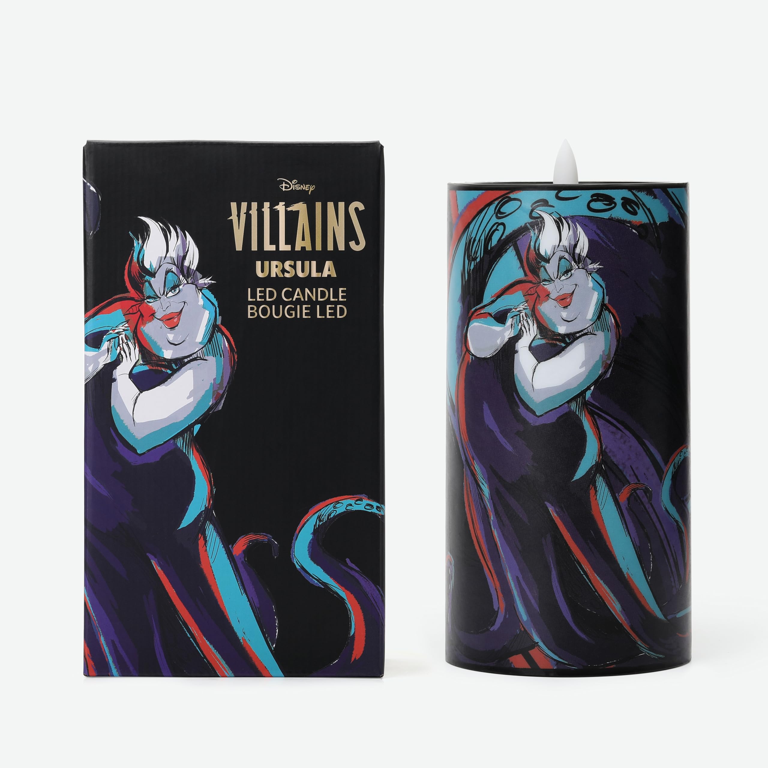 Disney's Villains Ursula Inspired Black LED Candle (Single Flame) – DISVILED01B